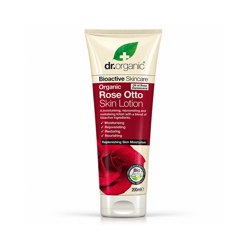 لوشن د. أورجانيك بورد الجوري العضوي لتجديد وترطيب الجسم – 200 مل |Rose Body Lotion - منتجات العناية بالجسم من ماجيك فيل
